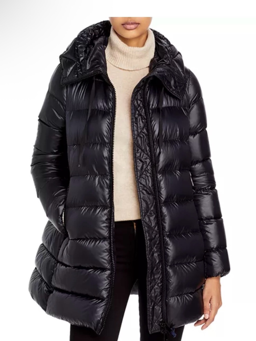 Moncler Suyen Hooded Down Parka Black size Small / 1